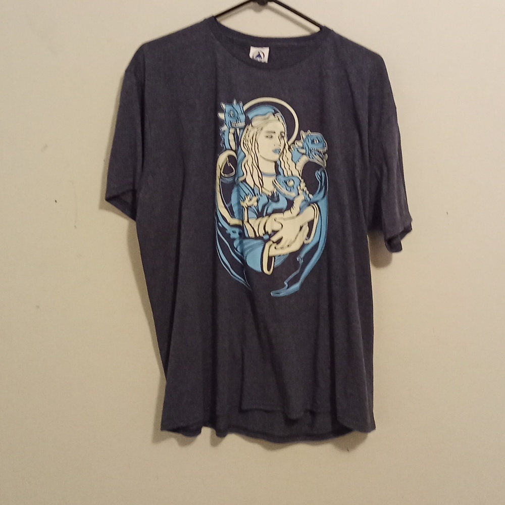 XL dark grey graphic "Dragon Keeper" T-shirt